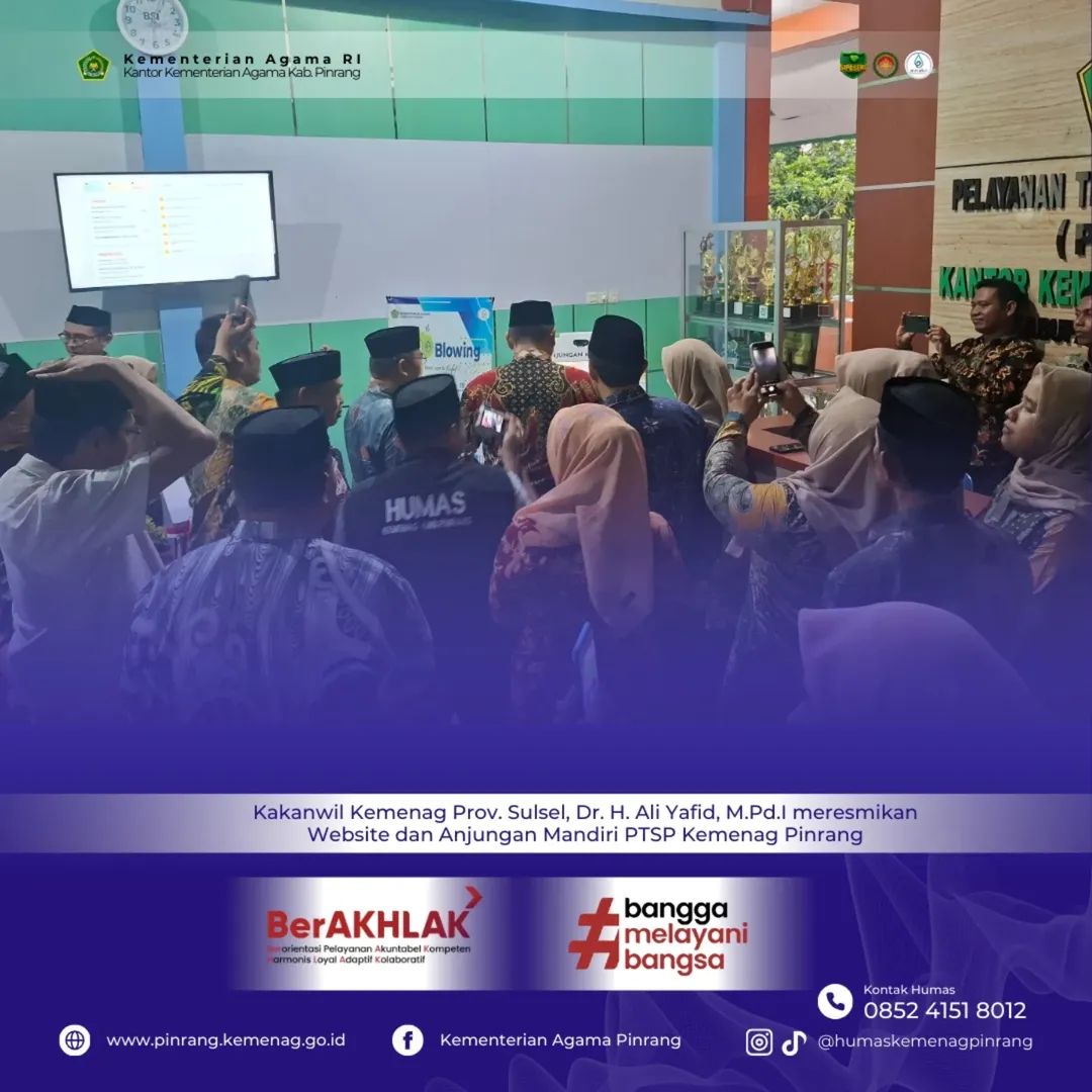 Komitmen Kepemimpinan Digital, Kantor Kementerian Agama Kabupaten Pinrang (Testimoni atas Refleksi Satu Tahun SIPASENG)